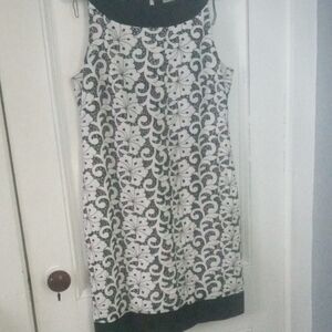 Cleo Black and White Patterned Mini Dress sz.10
